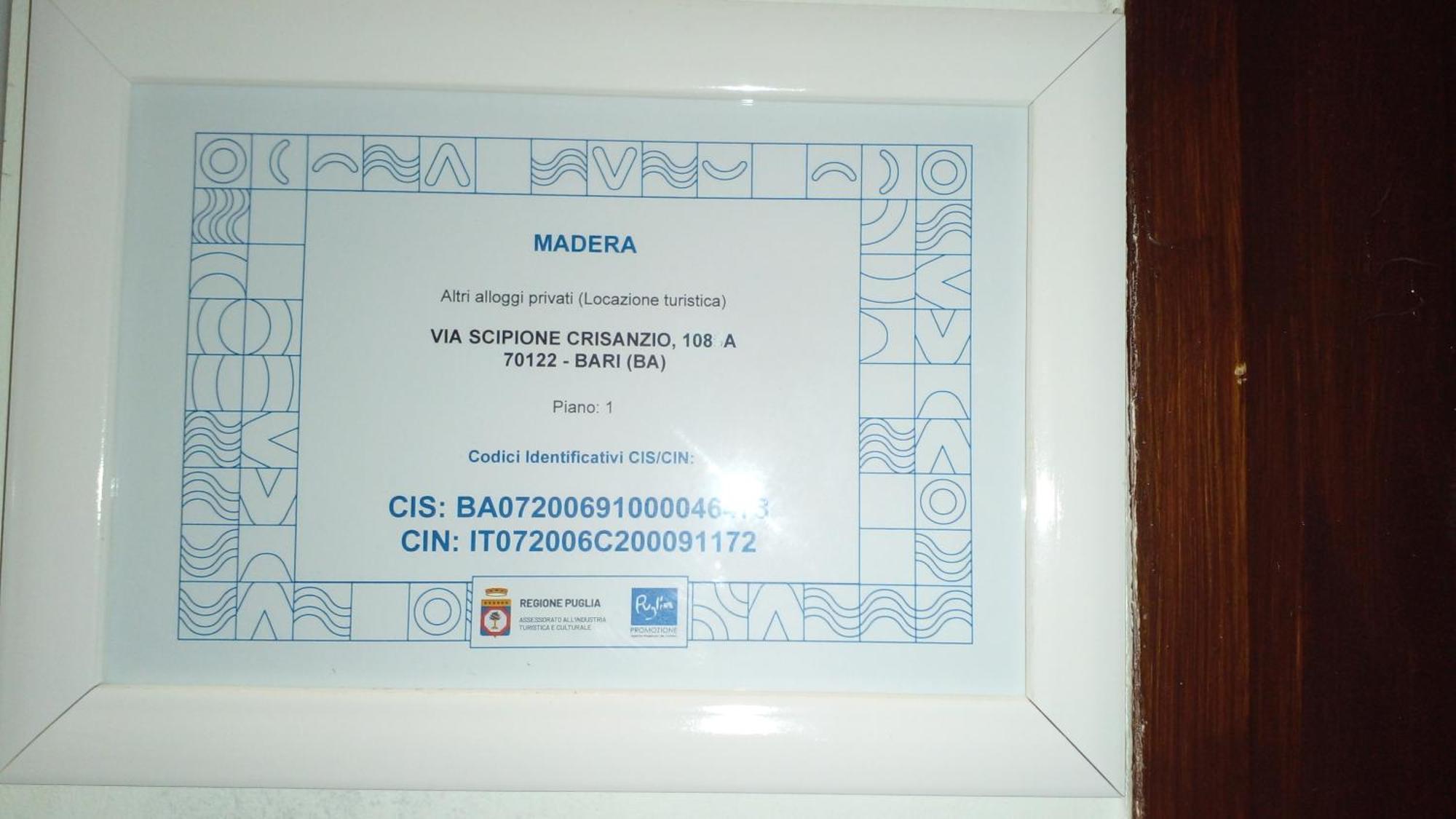 Locazione Turistica Madera Hotel Bari Luaran gambar